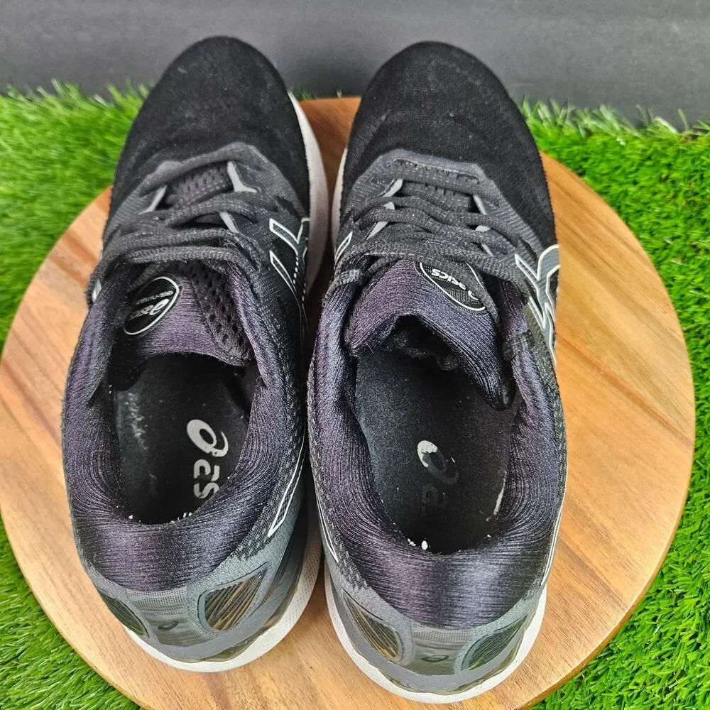 ASICS GEL-Nimbus 23 Shoes Mens Size 8.5 Black White Running Cushioned Sneakers